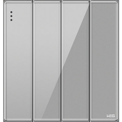 Enchufe de pared eléctrico de plata de Gray Standard 10A W84Q/2Y de la silla de montar de la aleación